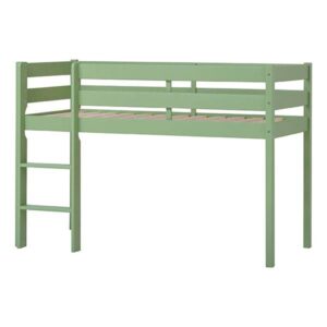 Hoppekids ECO Comfort halvhøj seng 70x160 cm - Pale Green